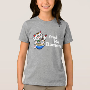 T-shirt En Tri-matière Me nourrir Ramen - Chat mignon