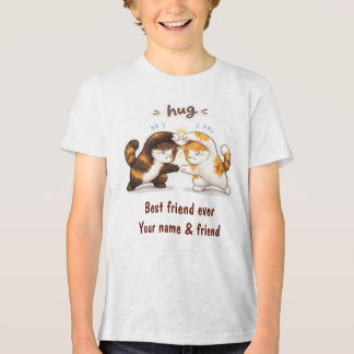 T-shirt En Tri-matière Meilleur Ami de Tous les Temps Chat Fusion – T-Shi