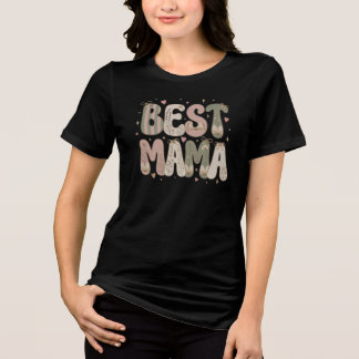 T-shirt En Tri-matière Meilleur design floral littéraire de maman