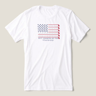T-shirt En Tri-matière Meilleur Grand-Papa Par Patriote Golf Drapeau Amér
