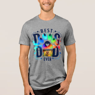 T-shirt En Tri-matière Meilleur papa chien de tous les temps Photo de chi