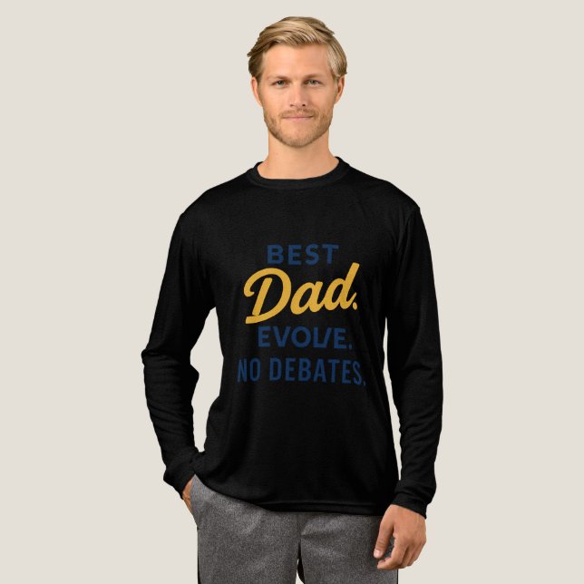 T-shirt En Tri-matière Meilleur papa jamais - Fantaisie Fête des Pères T- (Recto complet)