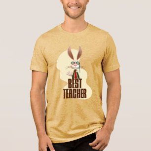 T-shirt En Tri-matière Meilleur professeur Lapin de la classe humour