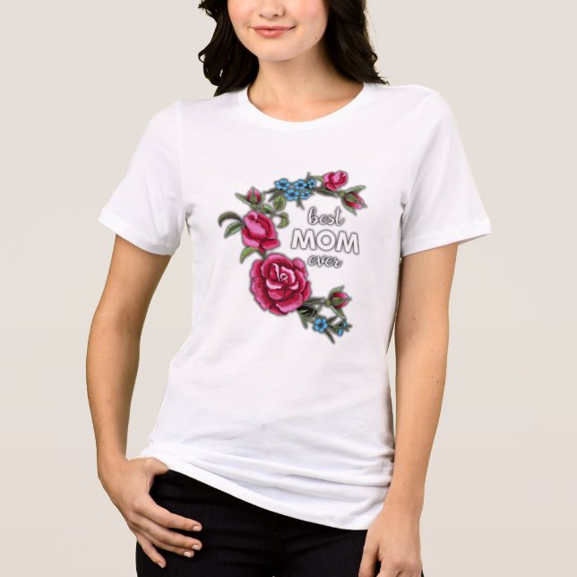 T-shirt En Tri-matière meilleure mère qui soit (Recto)