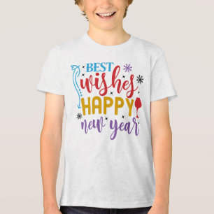 T-shirt En Tri-matière Meilleurs Vœux Bonne Année Design-80967