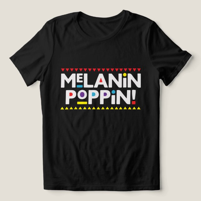 T-shirt En Tri-matière Melanin Poppin (Design Recto)