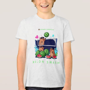 T-shirt En Tri-matière Melon Smash Capybara Club Été – Capybara Mignon V