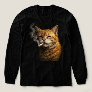 T-shirt En Tri-matière Mème de chat drôle stupide cool — Chat orange fuma