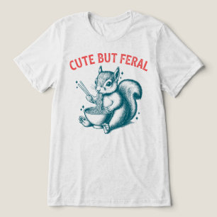 T-shirt En Tri-matière Mème de l'écureuil drôle et sauvage mangeant des r