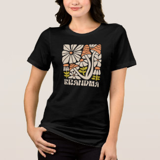 T-shirt En Tri-matière Mémé fleurs rétro mignonnes