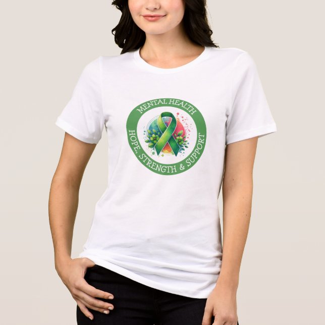 T-shirt En Tri-matière Mental Health Awareness - Support Strength Support (Recto)