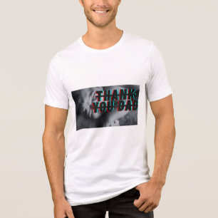 T-shirt En Tri-matière Merci Papa Illustration Rétro Nouveau-Né Naissance