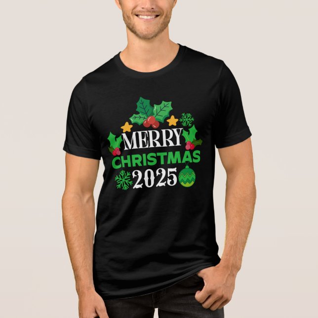 T-shirt En Tri-matière Merry Christmas 2025-86303 (Recto)