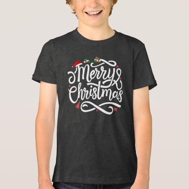 T-shirt En Tri-matière Merry Christmas-61039 (Recto)