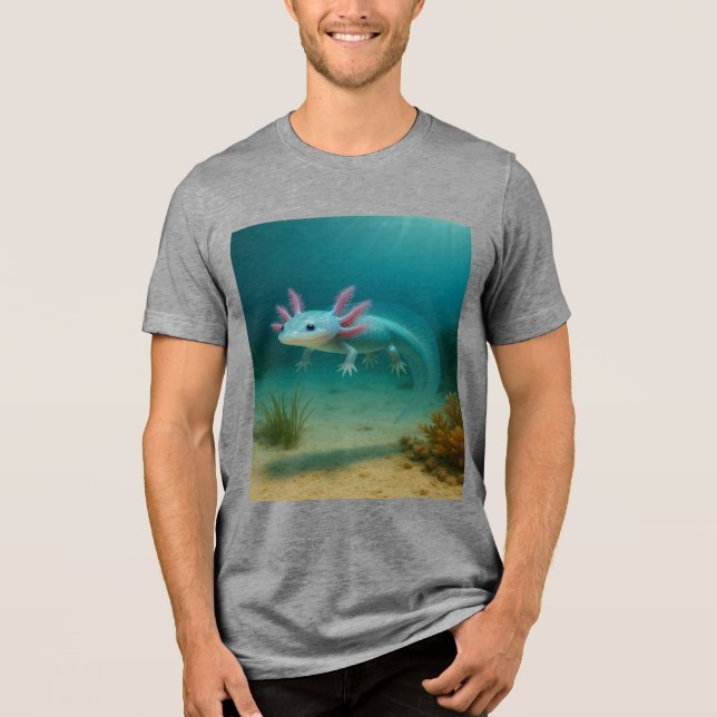 T-shirt En Tri-matière Merveille sous-marine : l'Axolotl (Recto)