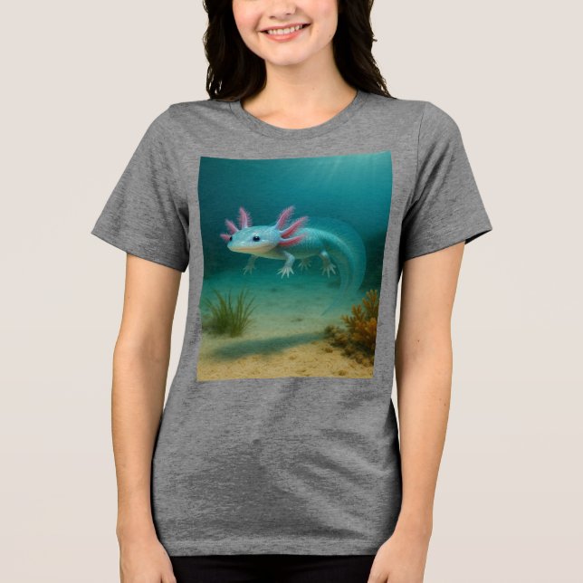 T-shirt En Tri-matière Merveille sous-marine : l'Axolotl (Recto)