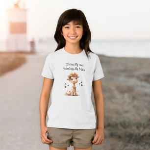 T-shirt En Tri-matière Merveilleusement fait Girafe Mignon