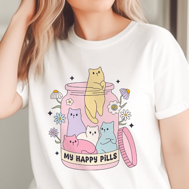 T-shirt En Tri-matière Mes jolies pilules mignonnes chats (Créateur téléchargé)