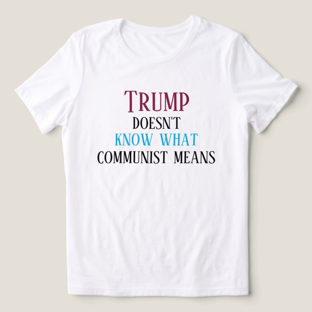 T-shirt En Tri-matière Message anti-MAGA (Design Recto)