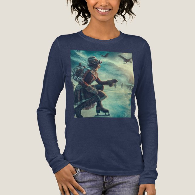 T-shirt En Tri-matière Messager d'hiver Steampunk Victorian Fantasy (Recto)