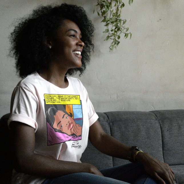 T-shirt En Tri-matière Midnight Longely Hearts Retro Romance Comic (Lonely Hours Pillow Talk)