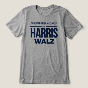 T-shirt En Tri-matière Midwestern Dads for Harris Walz