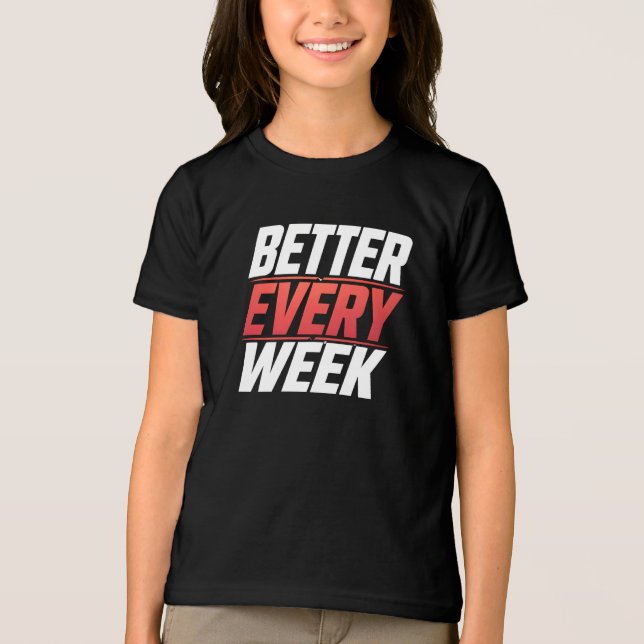 T-SHIRT  EN TRI-MATIÈRE MIELLEUR CHAQUE SEMAINE (Recto)