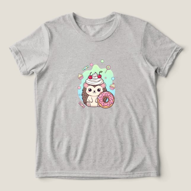 T-shirt En Tri-matière Mignon kawaii  (Design Recto)