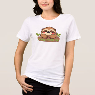 T-shirt En Tri-matière Mignon Paresseux Faisant De Mon Mieux-Style