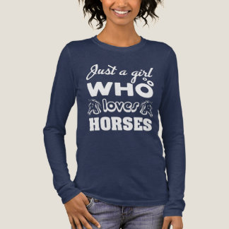 T-shirt En Tri-matière Mignonne fille aime les chevaux