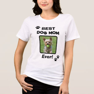 T-shirt En Tri-matière Mignonne Meilleure Mère de Chien Chat Tout Simplem