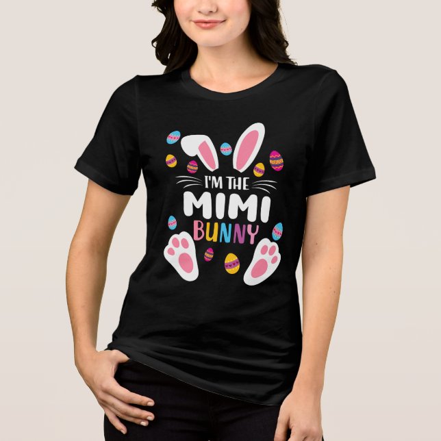 T-shirt En Tri-matière Mignonne Mimi Bunny de Pâques (Recto)
