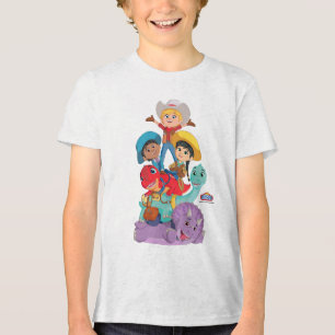 T-shirt En Tri-matière Min avec Dino Ranch Friends