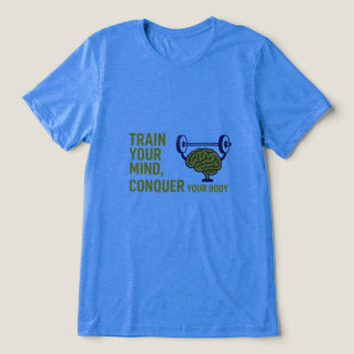 T-shirt En Tri-matière Mind Over Muscles – Focus and Strength Motivationa