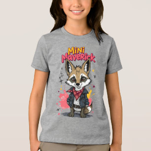 T-shirt En Tri-matière Mini Maverick Cool Rebelle Coyote Playground Punk