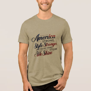T-shirt En Tri-matière Minimal USA Pride Tee - America Strong, Style Stro