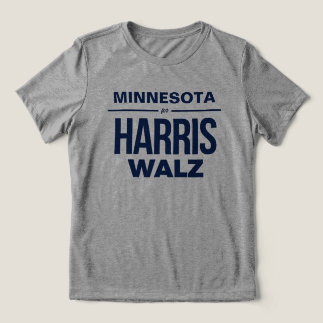 T-shirt En Tri-matière Minnesota pour Harris Walz (Design Recto)