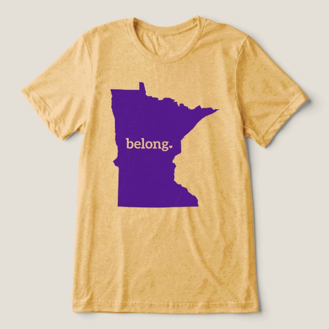 T-shirt En Tri-matière Minnesota State Belong State Pride (Design Recto)