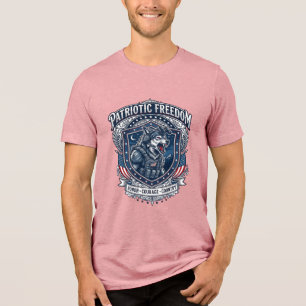 T-shirt En Tri-matière Mission de nuit patriotique Loup patriote Inspiré