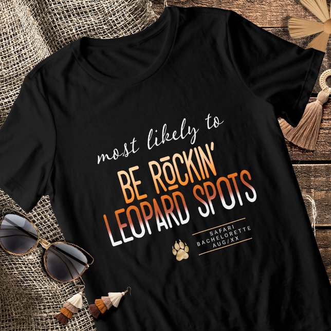 T-shirt En Tri-matière MLT Be Rockin' Taches de Léopard Enterrement de Vi (Créateur téléchargé)