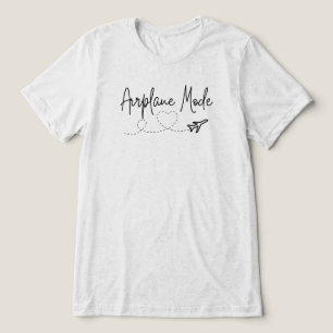 T-shirt En Tri-matière Mode avion avec coeur en noir