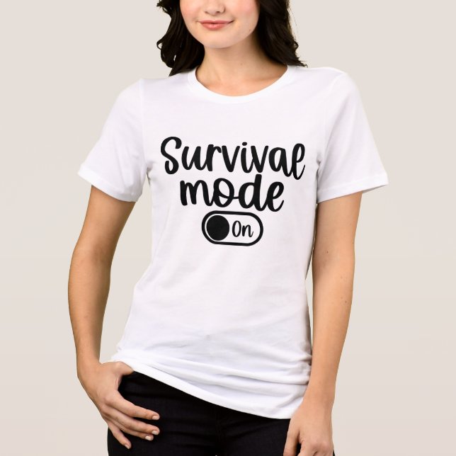 T-shirt En Tri-matière Mode de survie : Activé (Recto)
