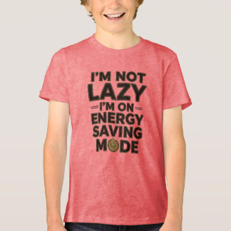 T-shirt En Tri-matière Mode Économie d'Énergie Drôle Citation Enfants Des