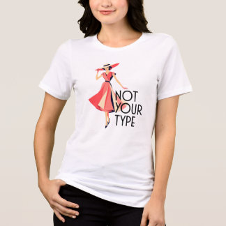 T-shirt En Tri-matière Mode Élégante Vintage Dame