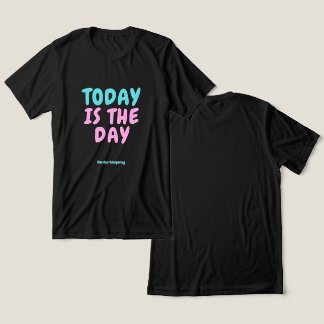T-shirt En Tri-matière Mode expressive de typographie (Design Recto & Verso)