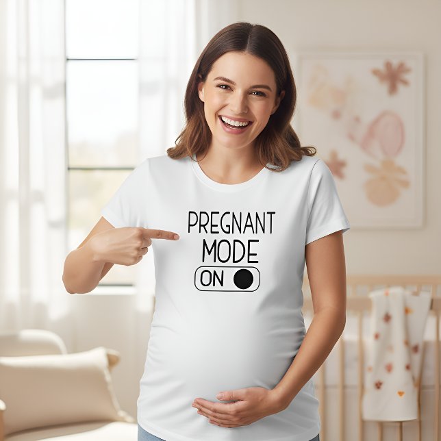 T-shirt En Tri-matière "Mode Grossesse Activé" Annonce de Bébé | Maternit (Créateur téléchargé)