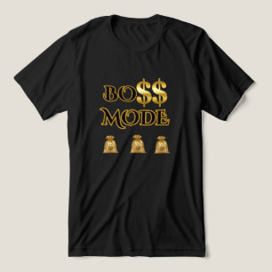 T-SHIRT EN TRI-MATIÈRE MODE RUSE OR BLANC GRAPHIQUE MOTIVATIONNEL POUR HO