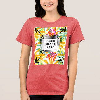 T-shirt En Tri-matière Modèle Bella+Canvas, T-shirt tricolore pour femmes