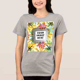 T-shirt En Tri-matière Modèle Bella+Canvas, T-shirt tricolore pour femmes