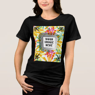 T-shirt En Tri-matière Modèle Bella+Canvas, T-shirt tricolore pour femmes